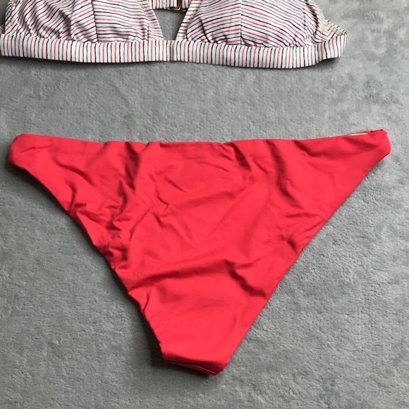 Eberjey M/L Bikini Striped Top with Solid Bottom New with tags - Picture 5 of 11